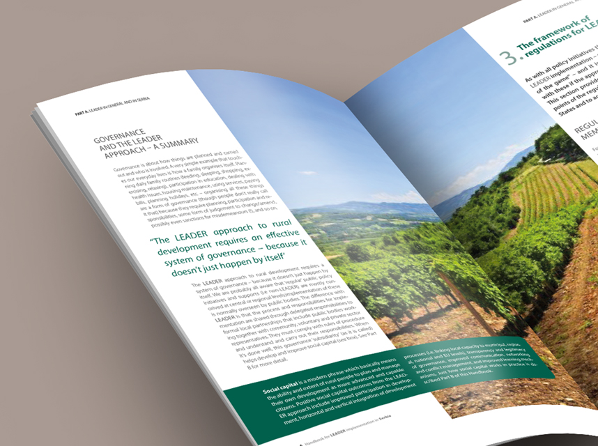 Brochure pour LEADER│M-Graphic